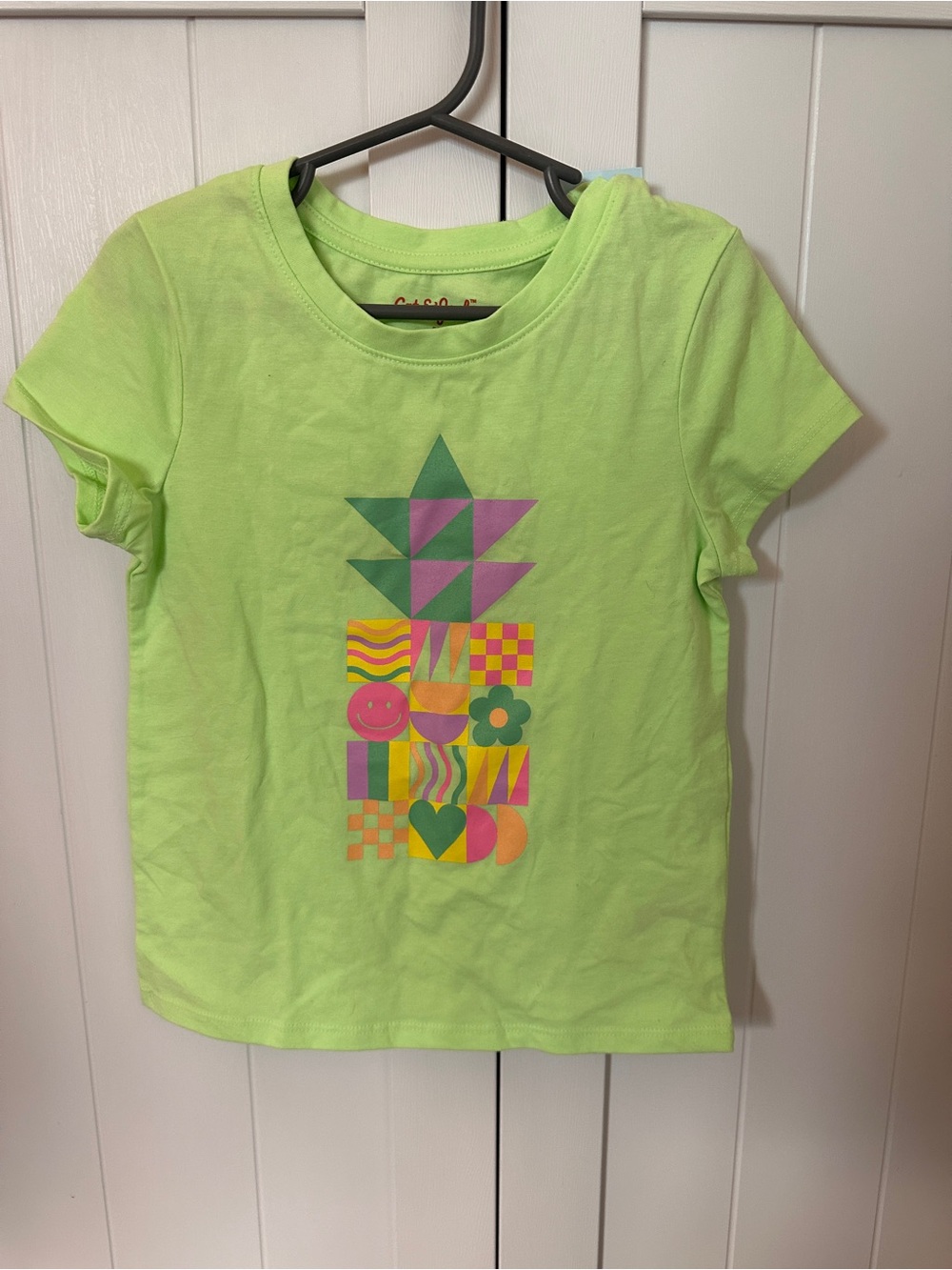 *NWT* Cat & Jack Neon Green Short Sleeve Graphic Tee